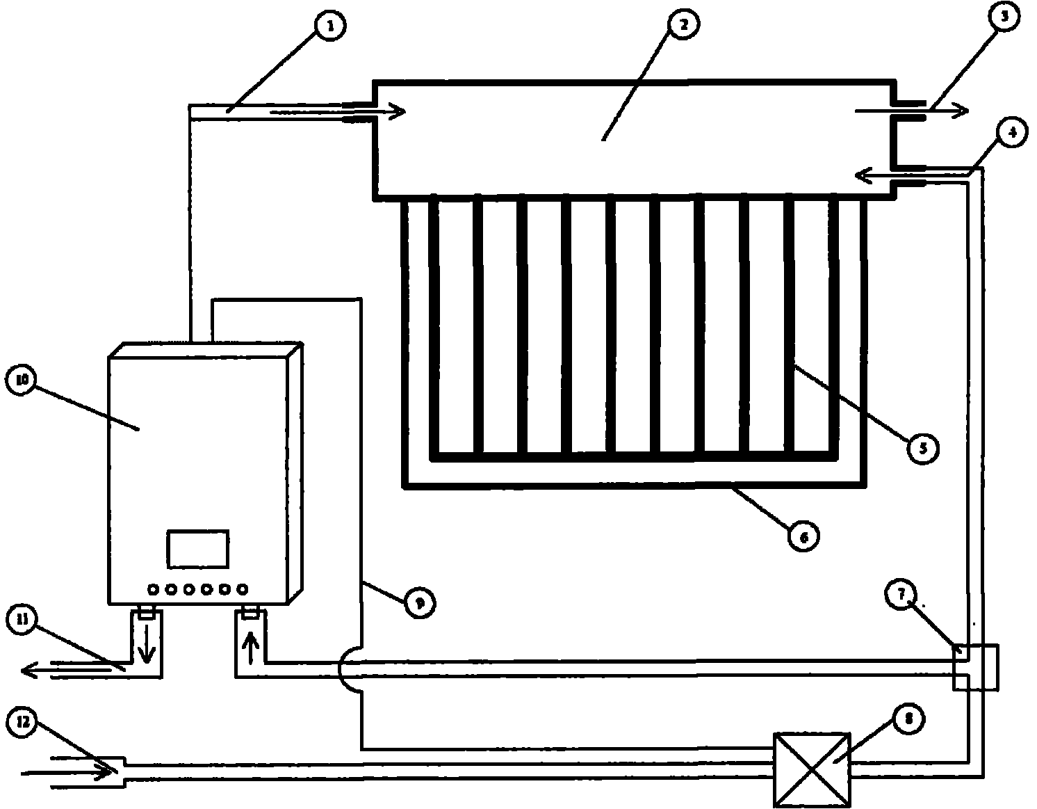 Instant hot constant temperature solar energy hot-water system