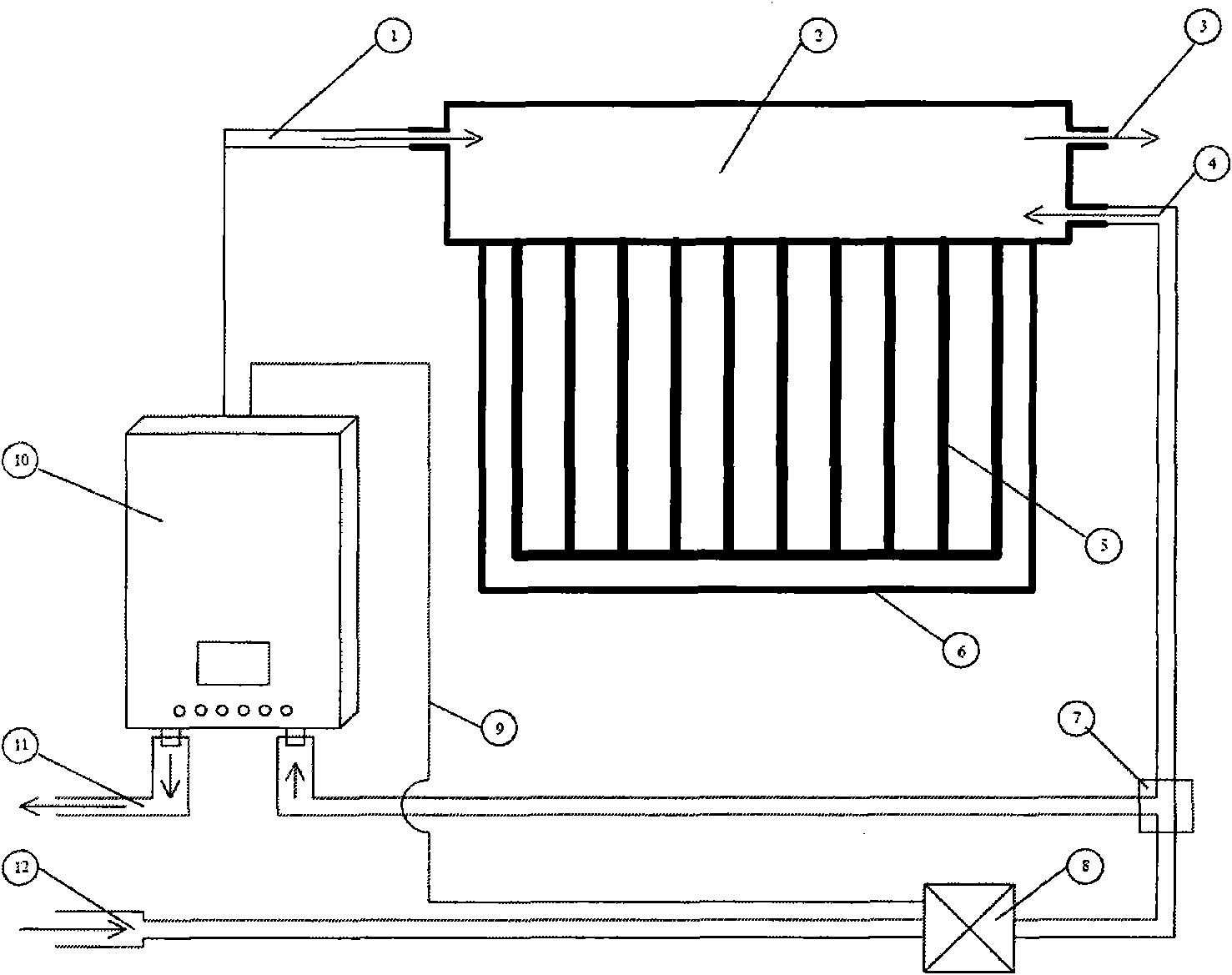 Instant hot constant temperature solar energy hot-water system