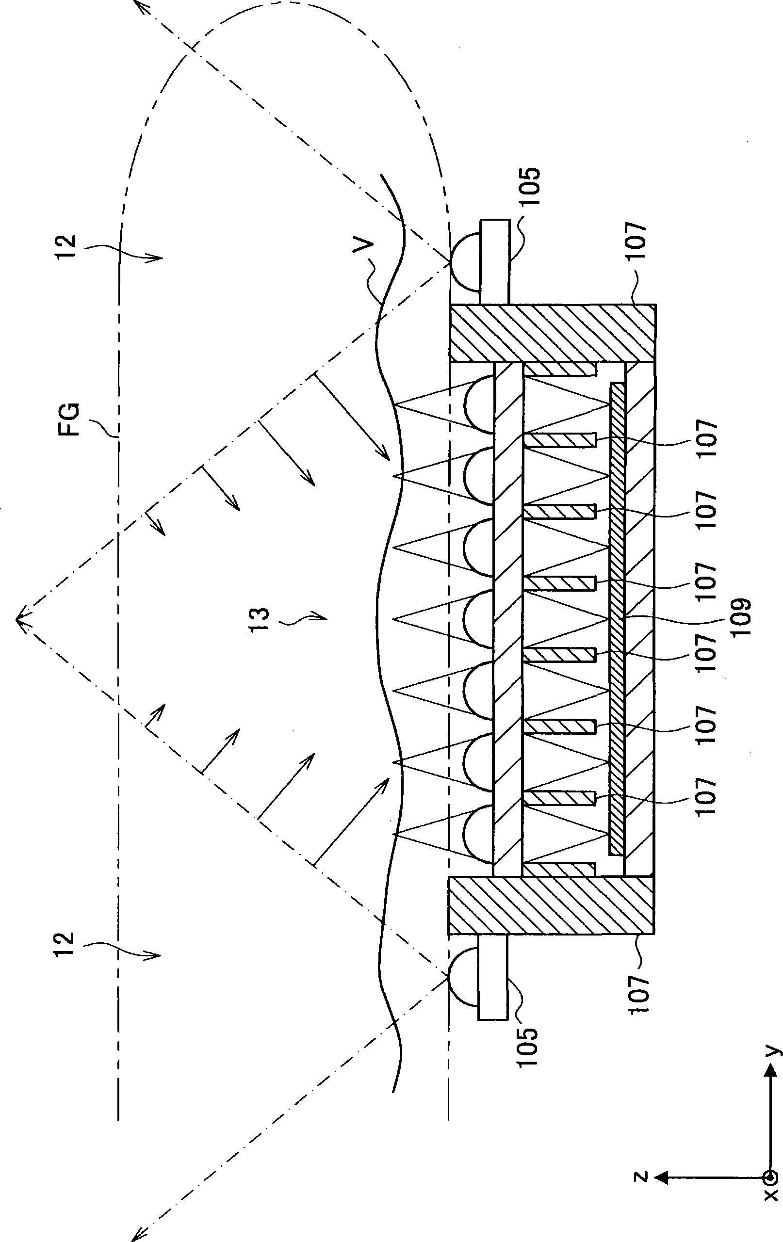 Vein imaging apparatus and vein image interpolation method