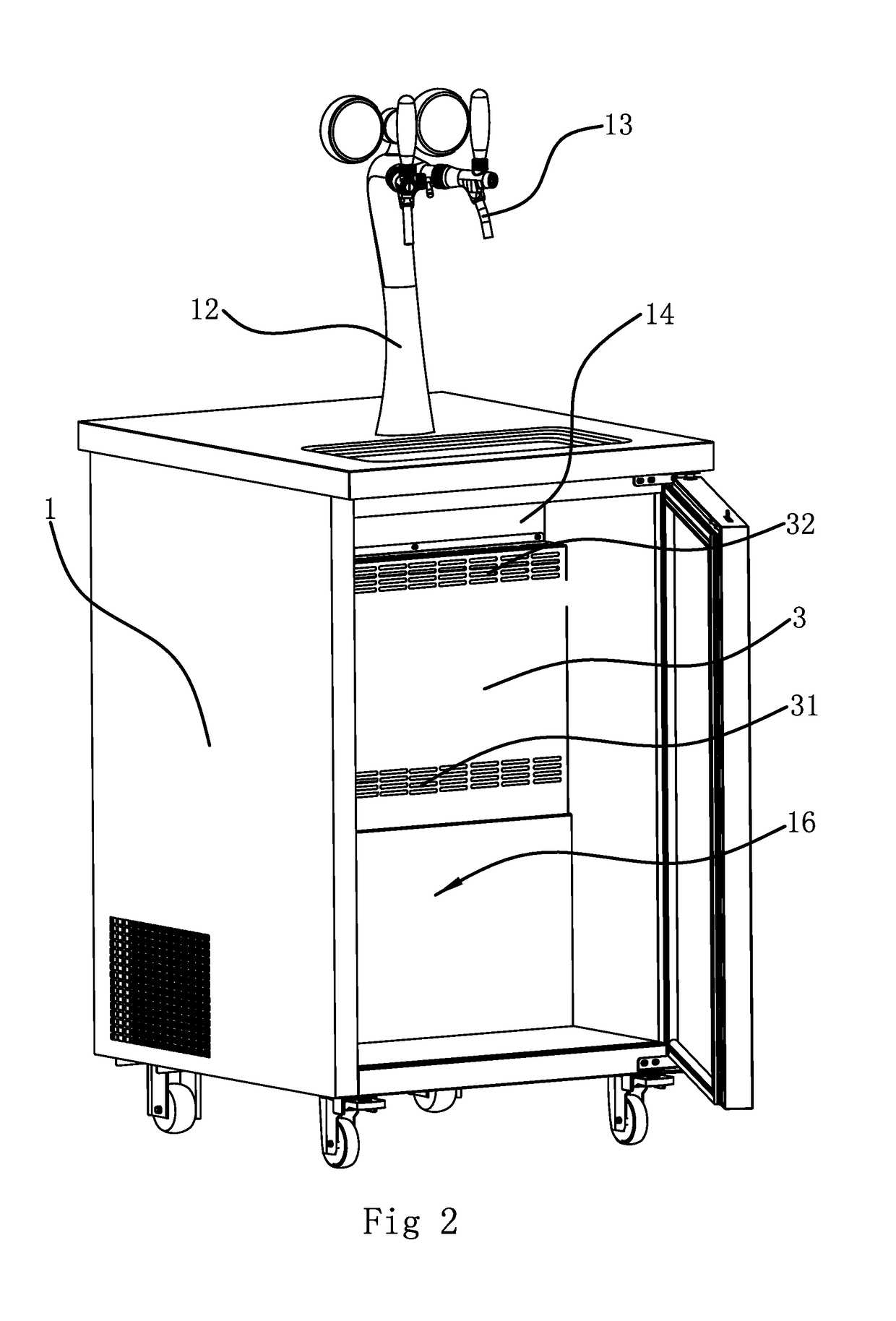 Water Cooled Draft Beer Machine