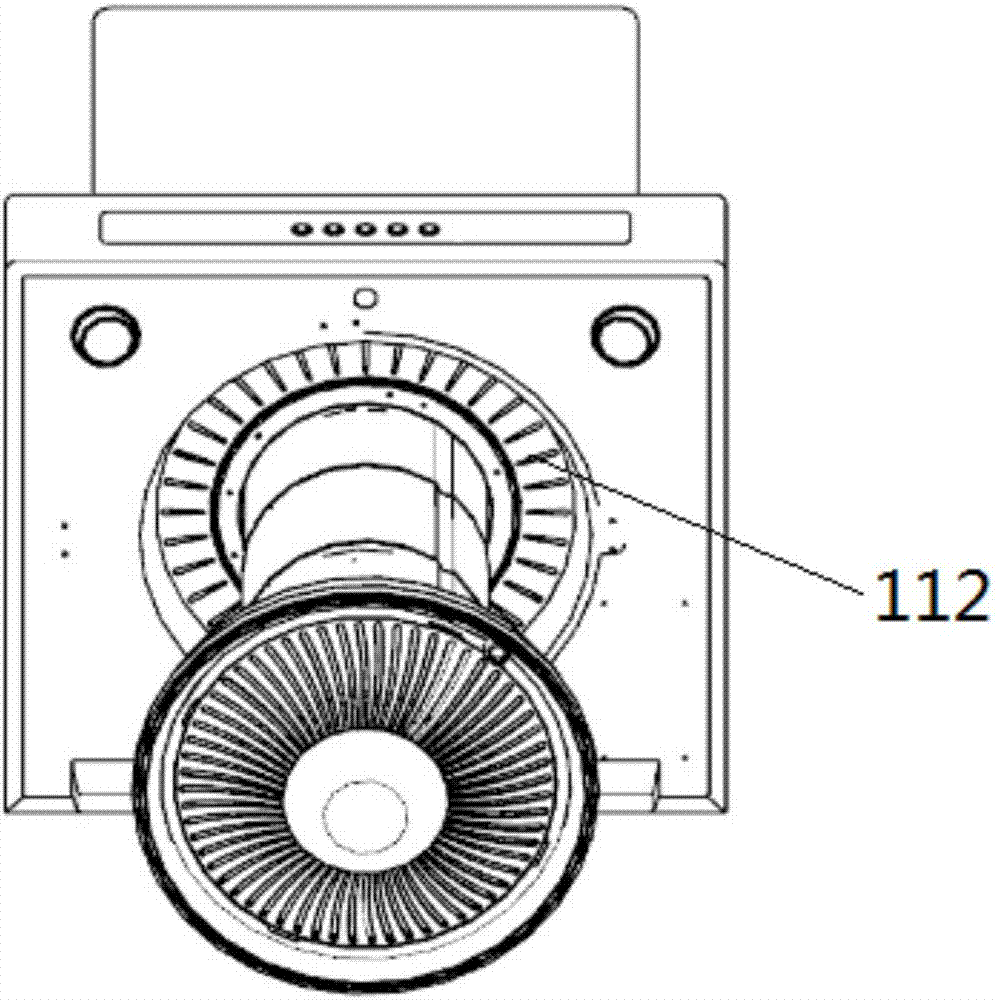 Automatic telescopic range hood with residual fume collection function