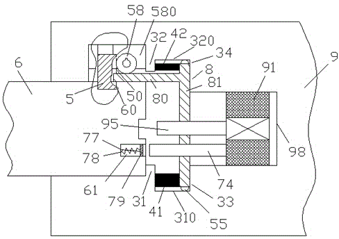 Power supply apparatus with stable power supply and moving roller