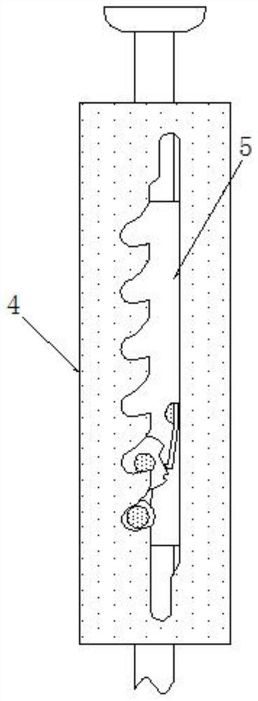 Oral external ointment discharging device capable of automatically fixing and quantitatively pushing ointment