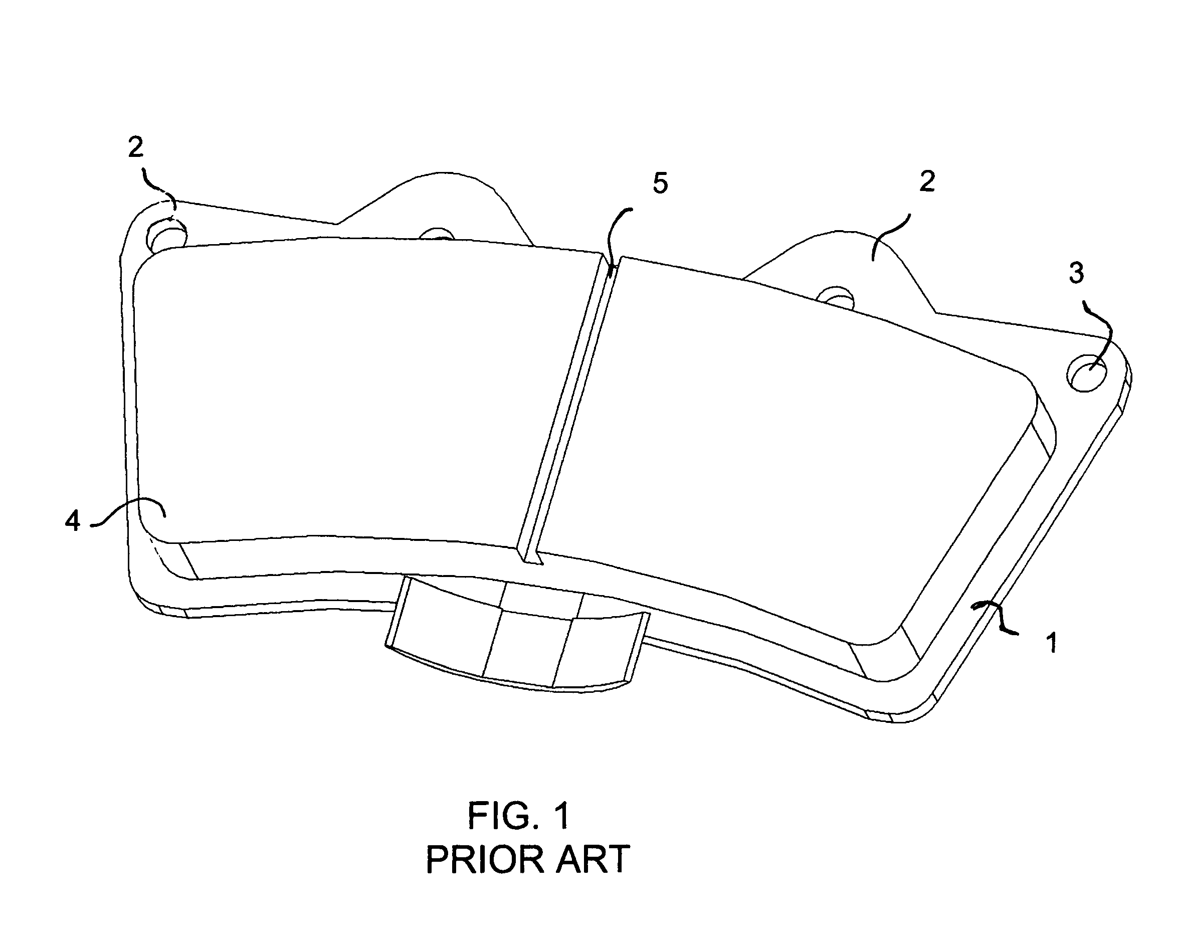 Brake pad with wear indicator