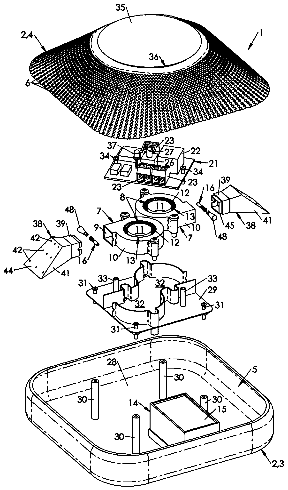 Ioniser equipped with an ion-flux accelerator in particular for protection against mosquitoes