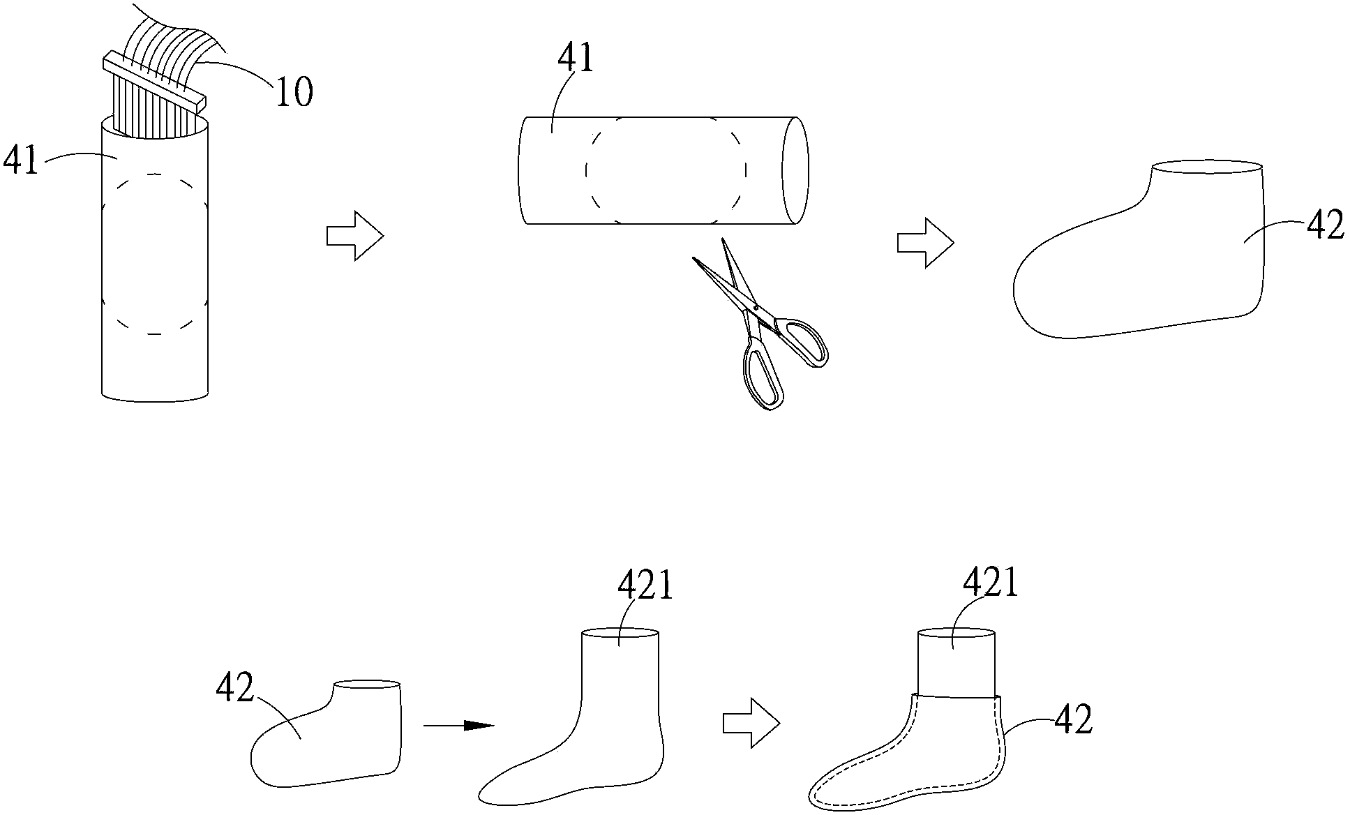 Method for weaving stereoscopic vamp