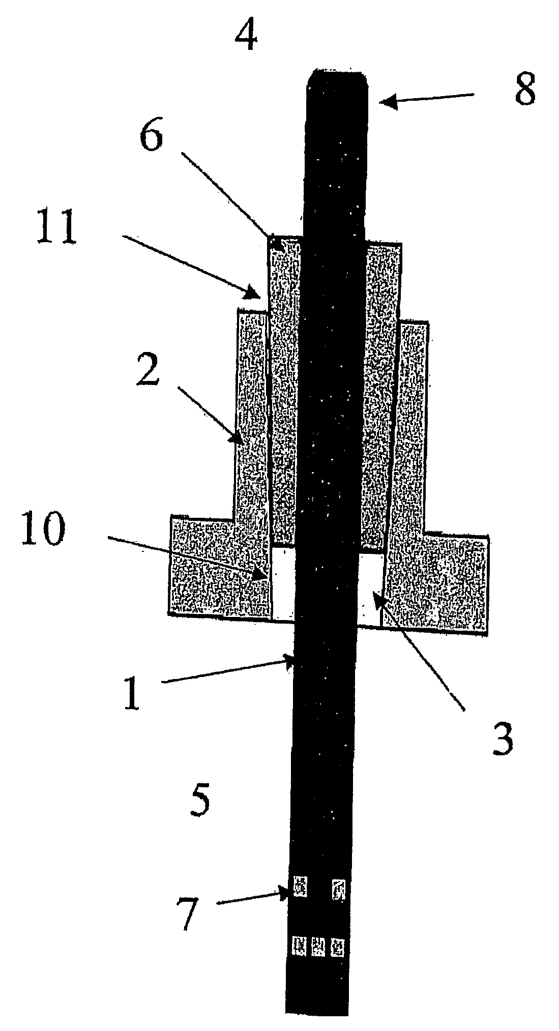 Method for forming a pressure proof assembly between a component and house and such an assembly