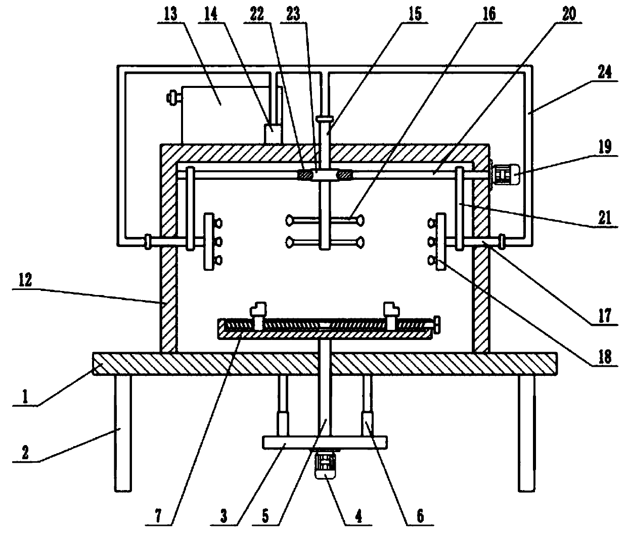 Metal tube antirust paint internal and external synchronous spraying equipment