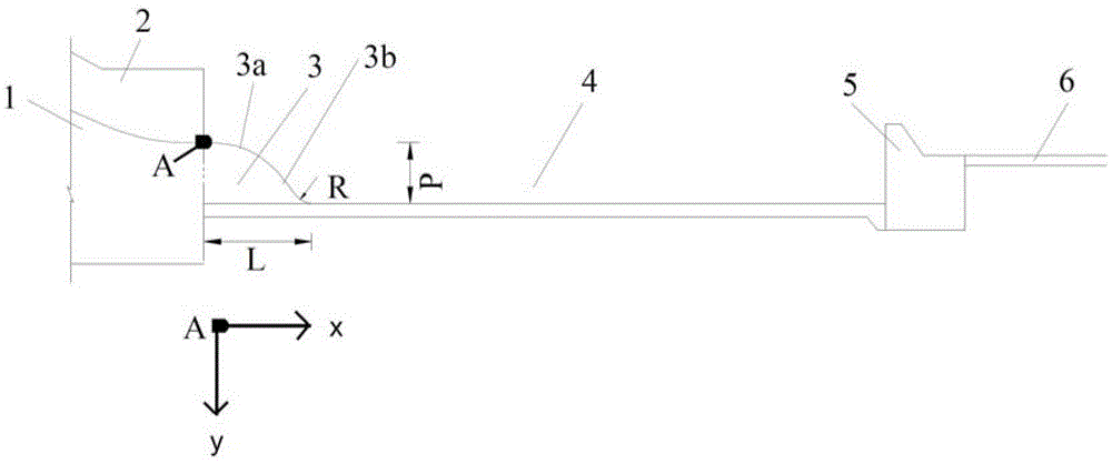 Underflow energy dissipation structure for fish back type drop bank