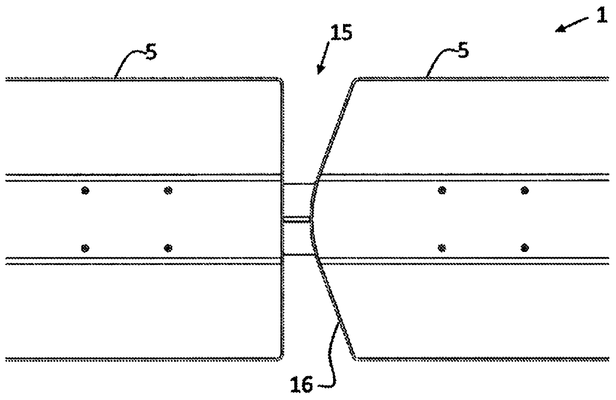 Sorting system with covers closing gaps between support structures