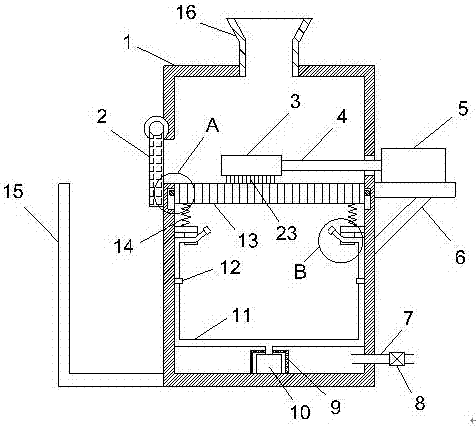 Sewage purifying pretreatment device