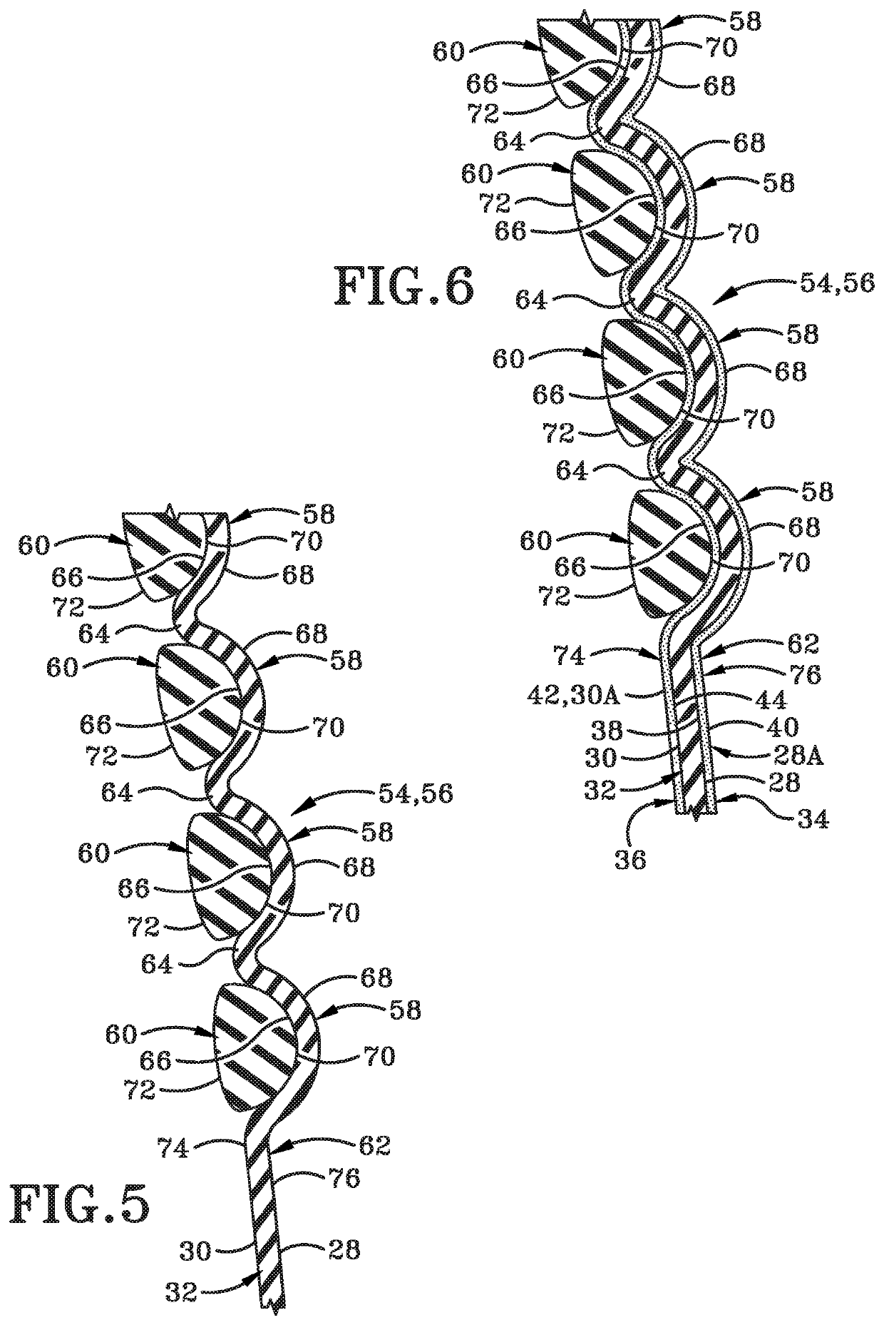 Glove with fingertip regions having a bullet-tip configuration