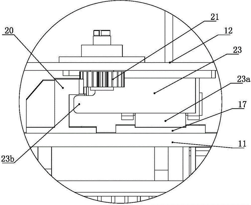 Device for overturning and installing base of wind driven generator