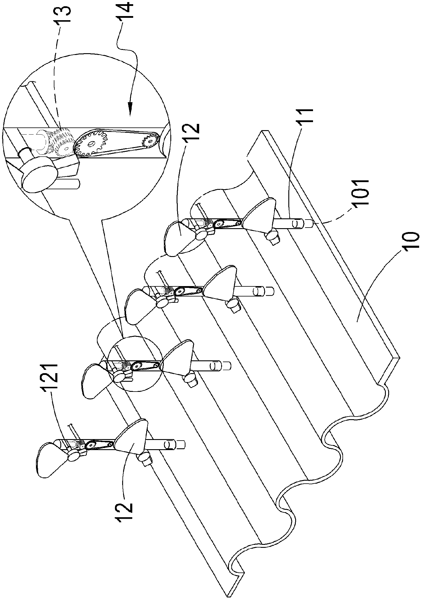 Sea wave wind power combination generator