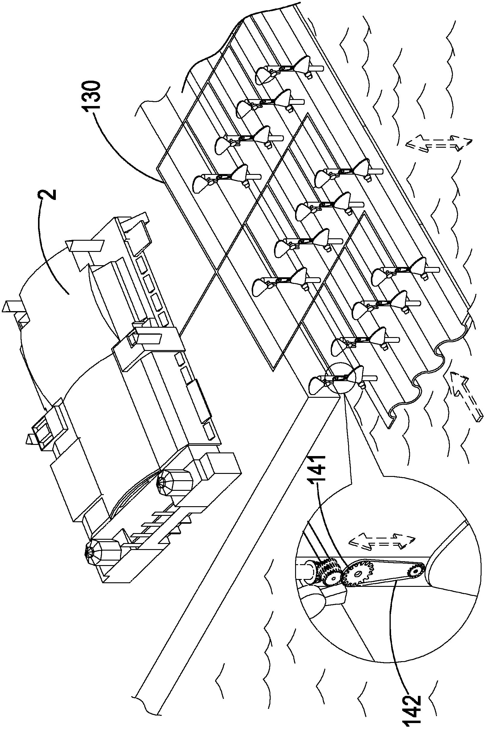 Sea wave wind power combination generator