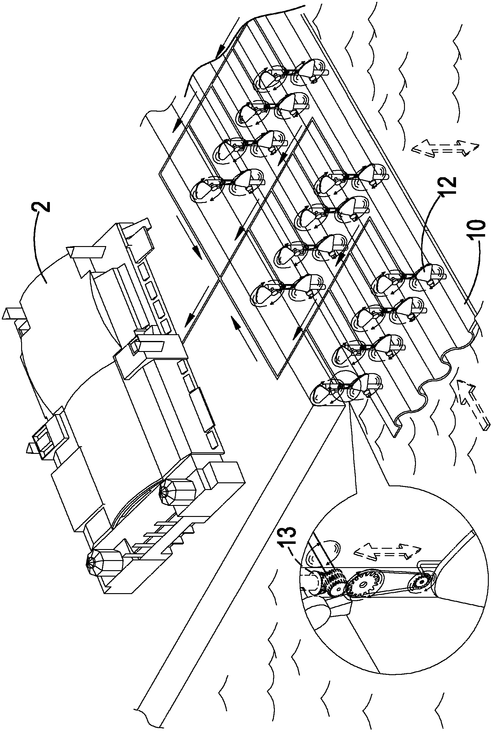 Sea wave wind power combination generator