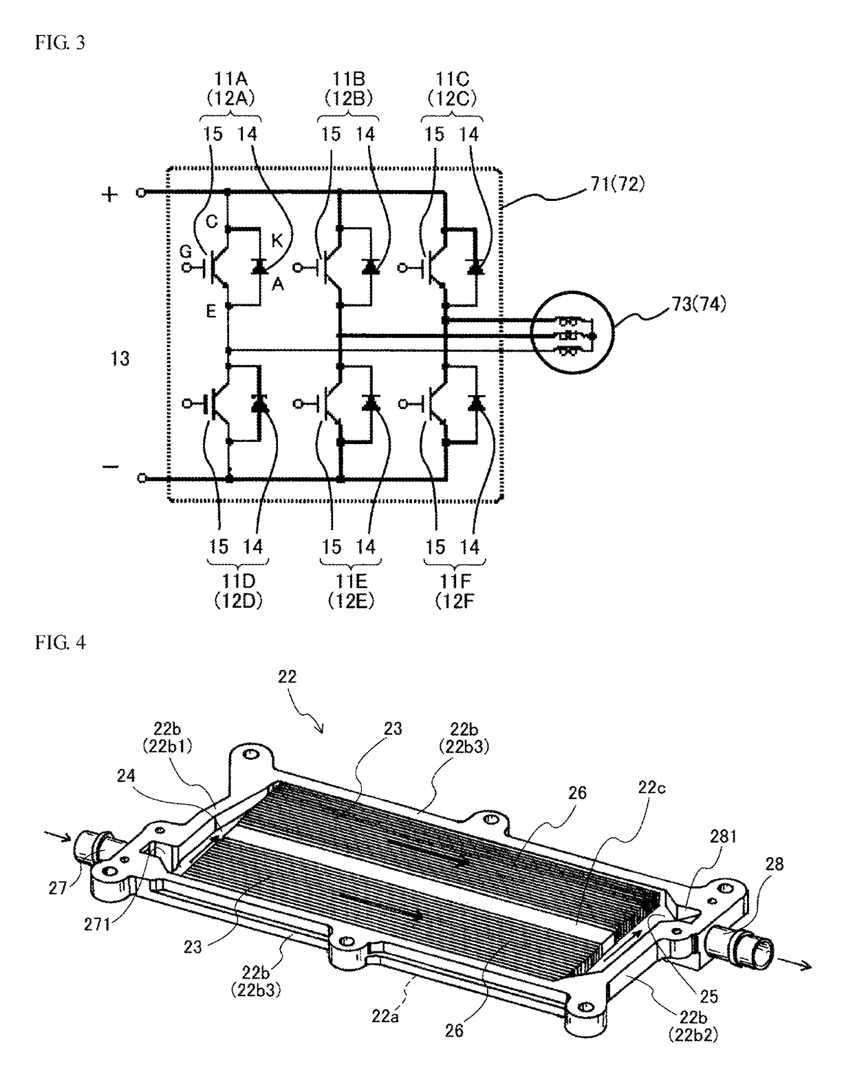 Semiconductor device having a cooler