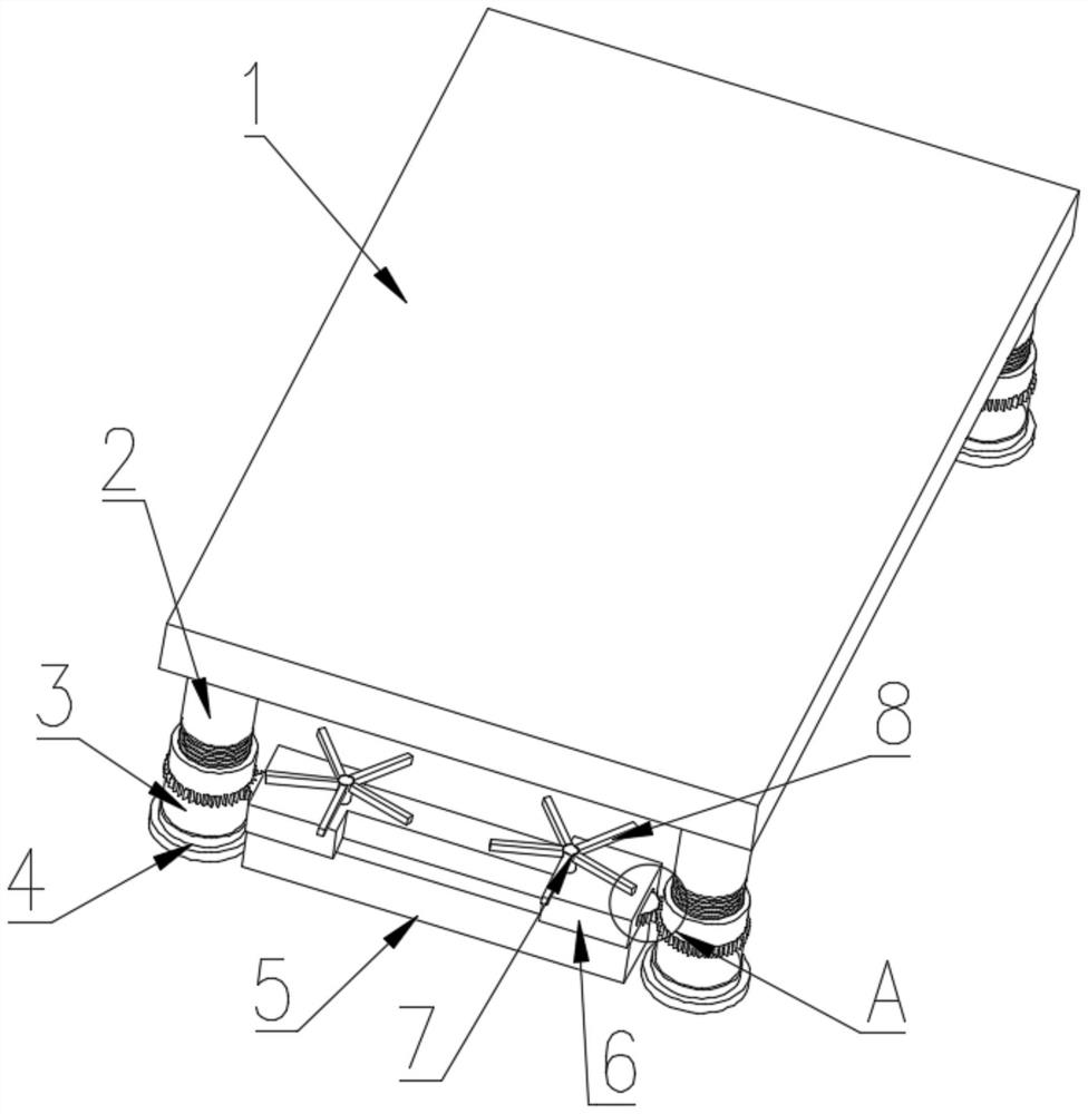 Hatch cover adjustable support