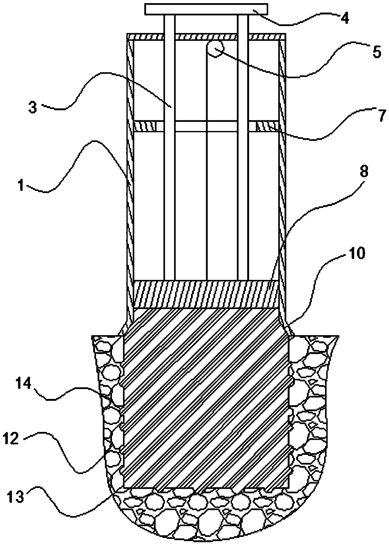 Pit-digging volume detection device and method for detecting subgrade compaction degree by pit-digging method