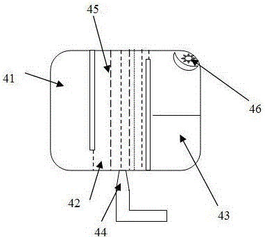 Small domestic sewage treatment device