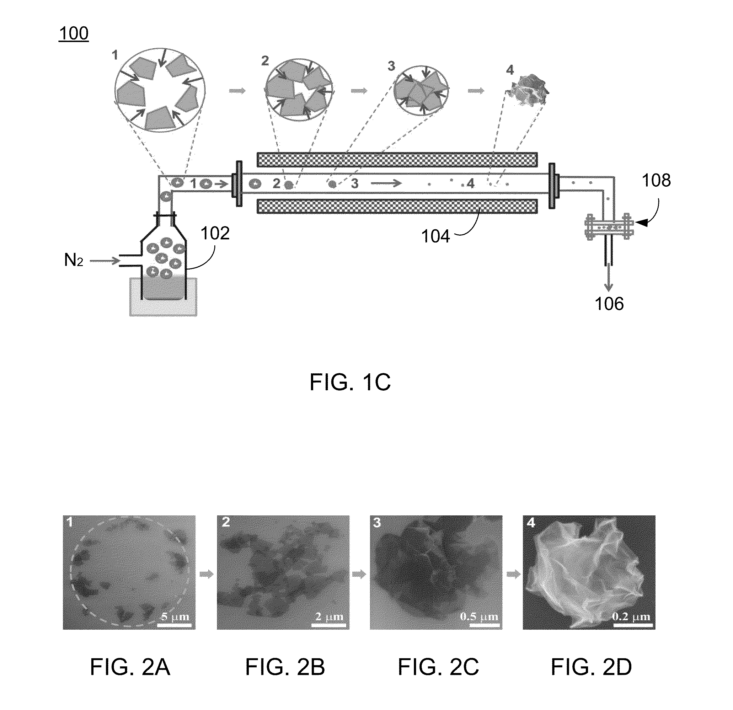 Crumpled particles, methods of synthesizing same and applications using same