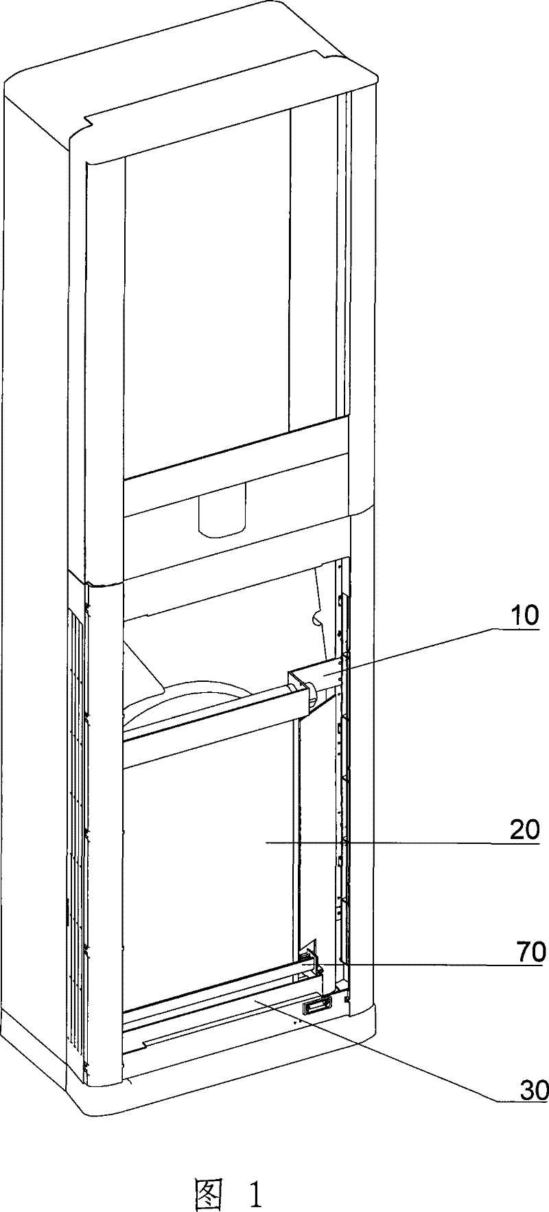 Air-conditioner filtering cleaning device