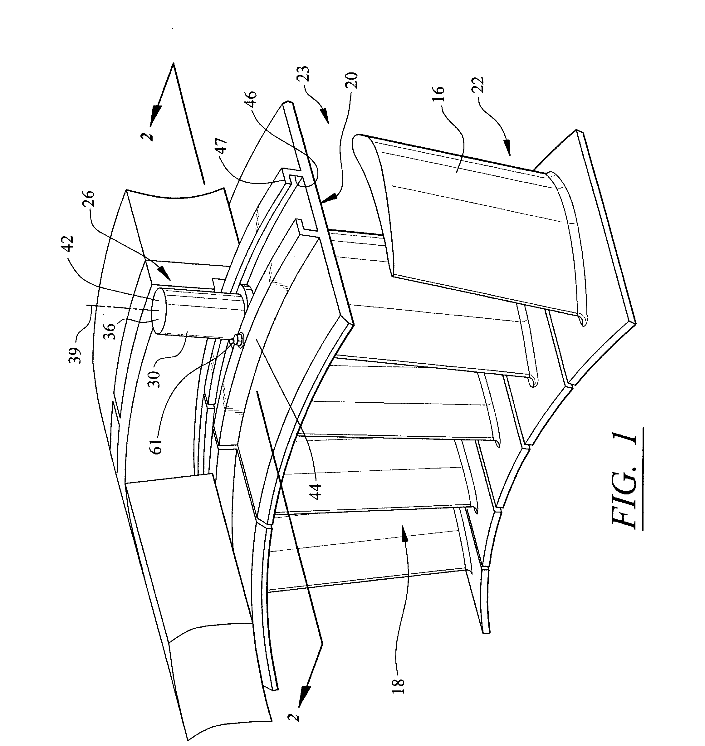 Turbine engine sealing device