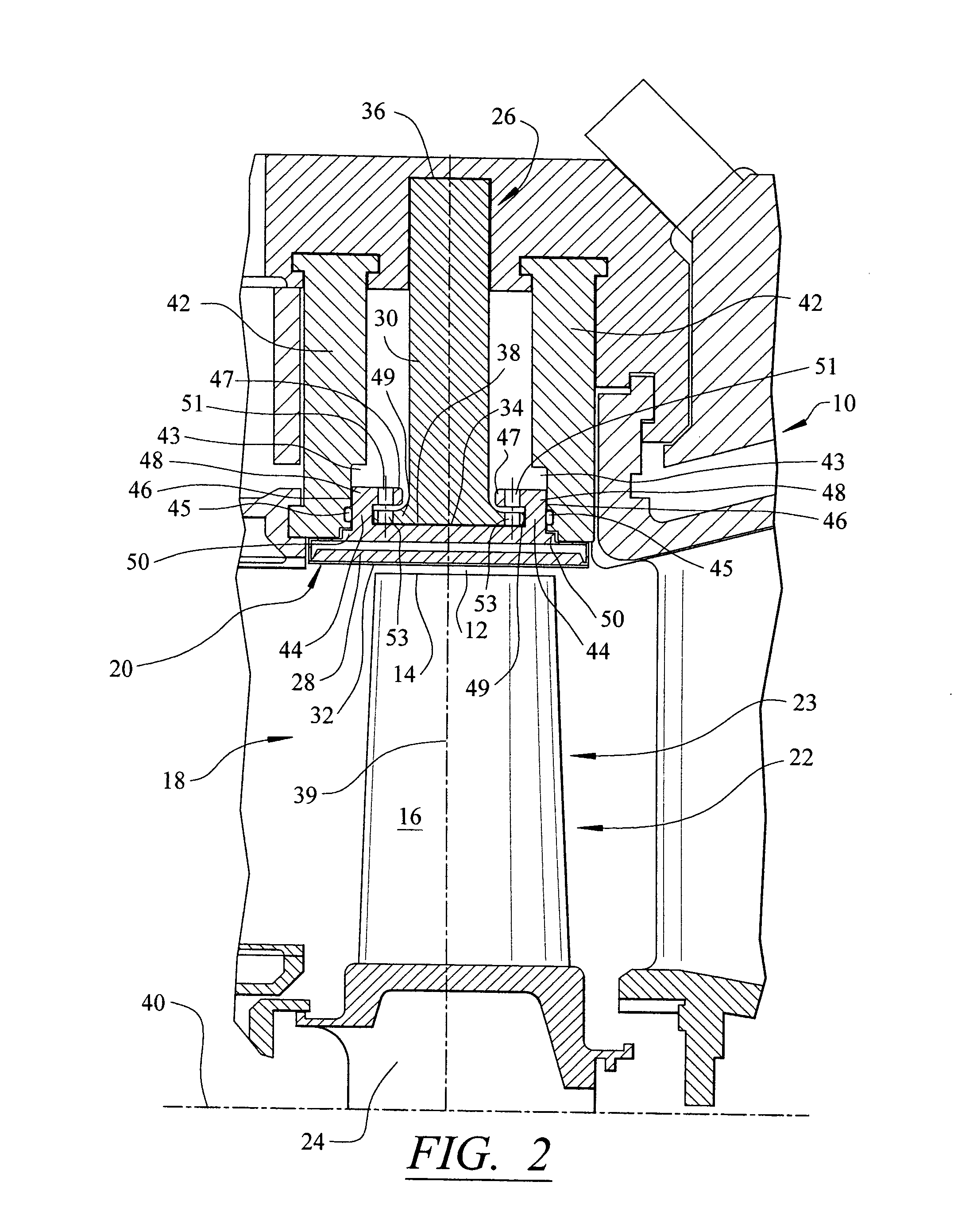 Turbine engine sealing device