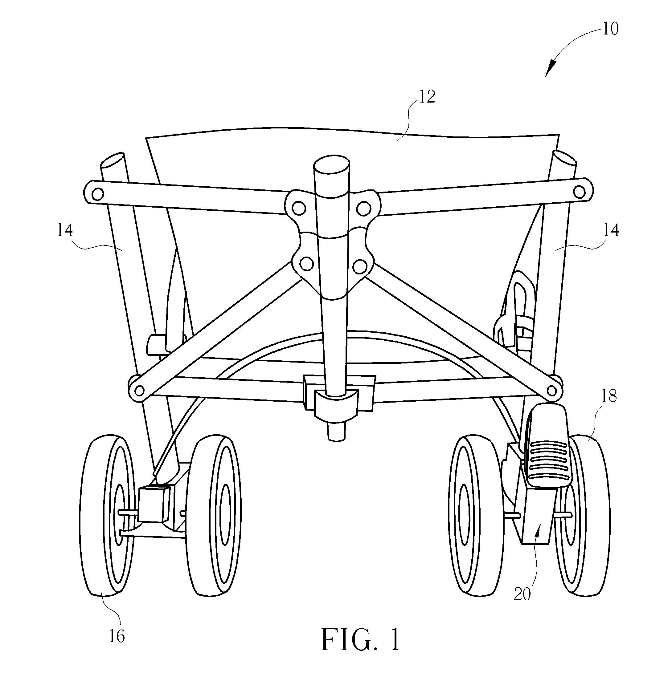 Stroller and brake mechanism thereof