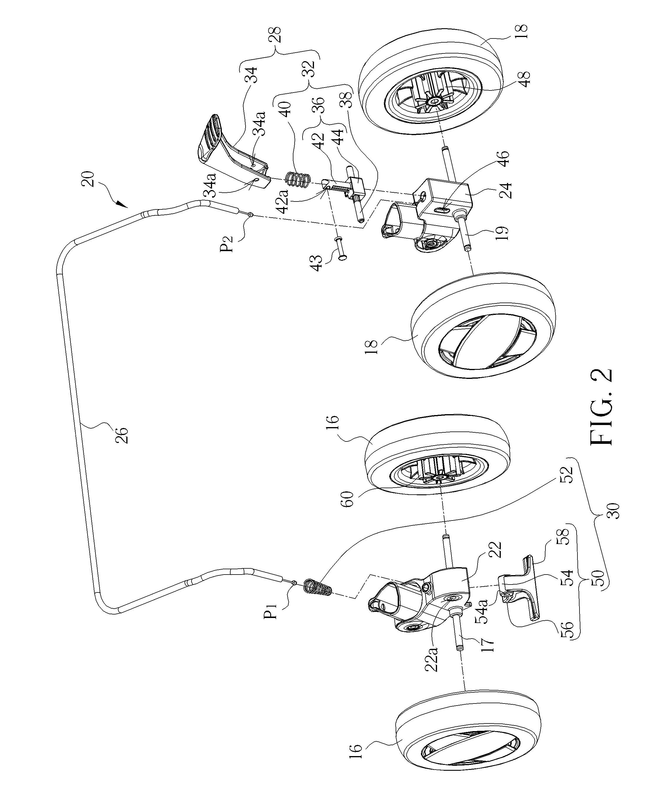 Stroller and brake mechanism thereof