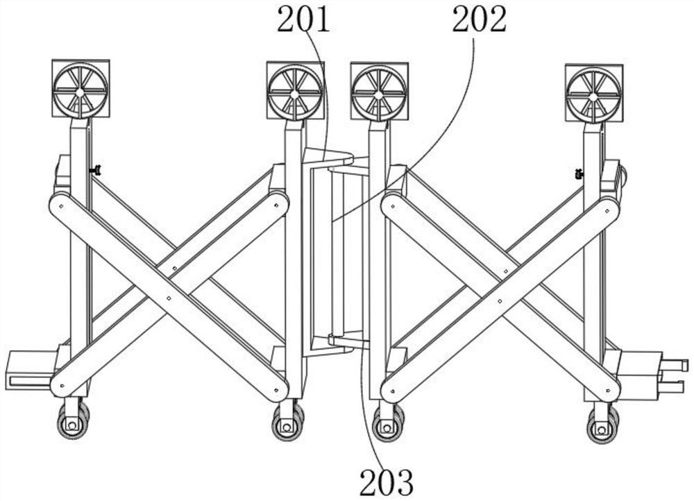 Movable fireproof separation device for cultural relic building