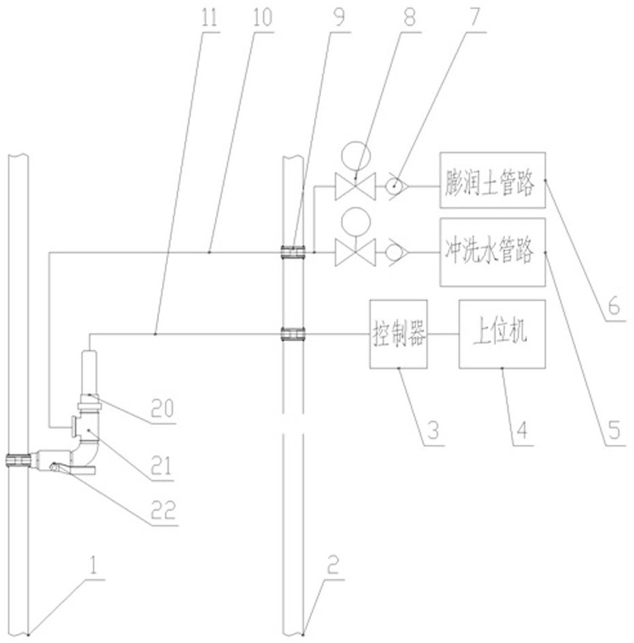 Multi-mode tunnel boring machine (TBM) earth pressure monitoring system and working method thereof