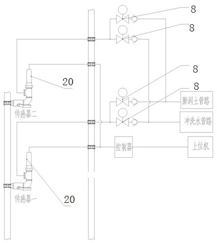 Multi-mode tunnel boring machine (TBM) earth pressure monitoring system and working method thereof