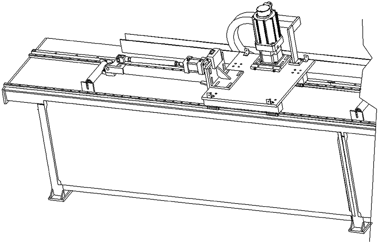 Workpiece feeding device applicable to long section