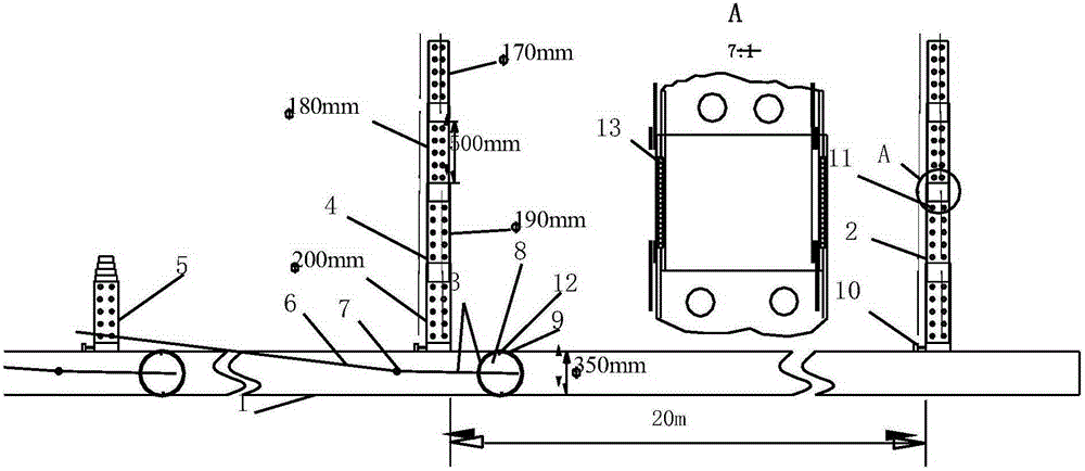 Mined-out area gas extraction device with remotely controlled telescopic vertical pipe