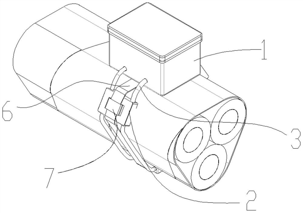 A wireless temperature sensor and a wireless temperature measuring device including the sensor