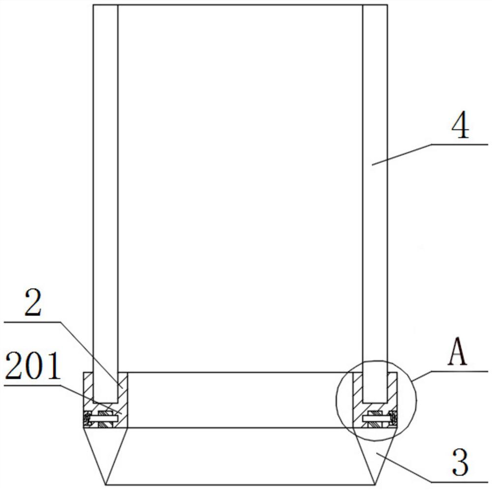 Large-diameter vertical well exploring machine