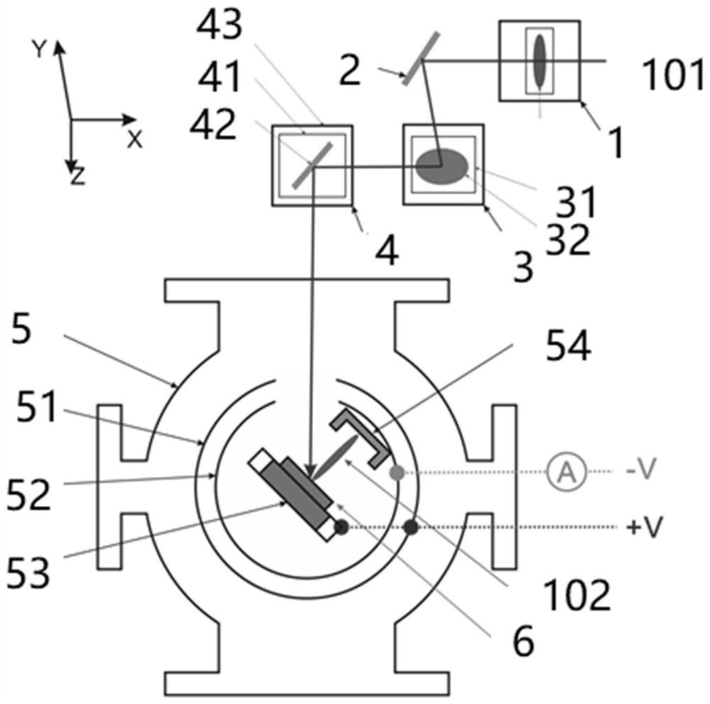 Vacuum type three-dimensional scanning laser surface cleaning and collecting device