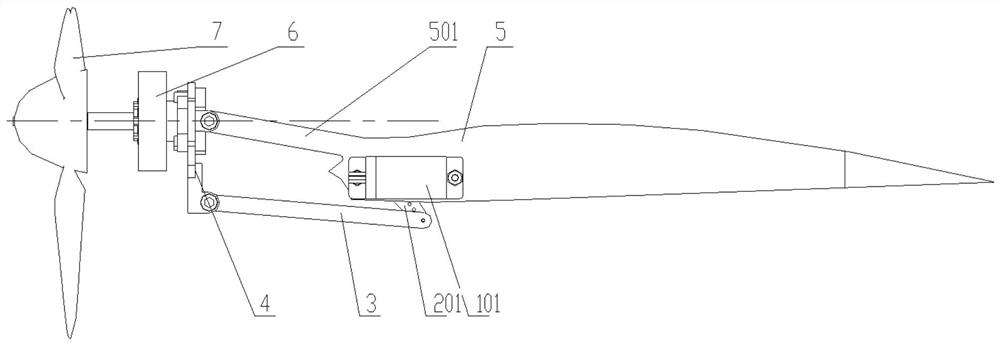 Flap and rotor wing linked tilting mechanism