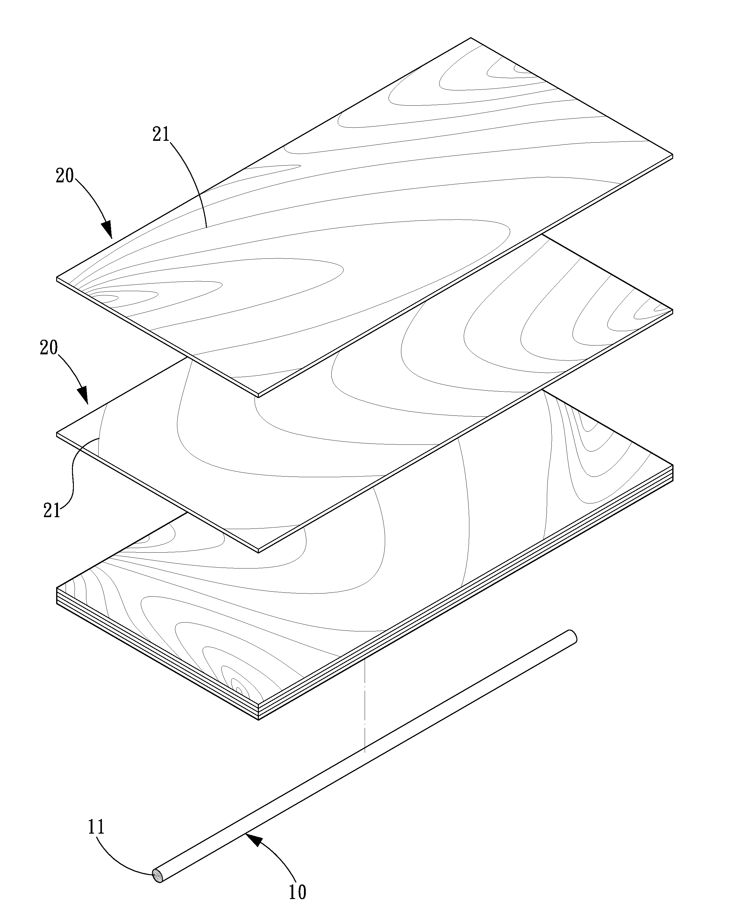 Baseball bat structure and method for making the same