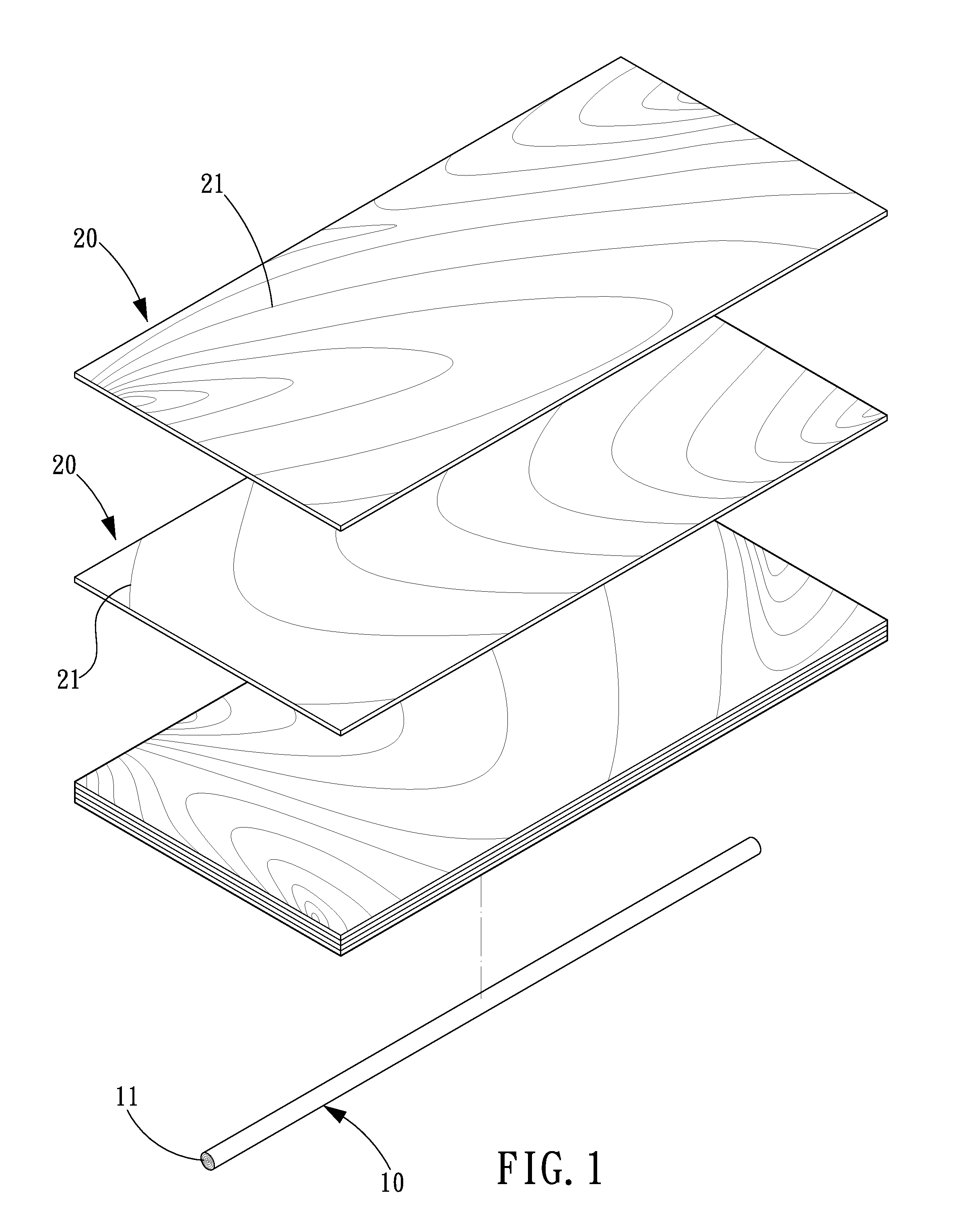 Baseball bat structure and method for making the same