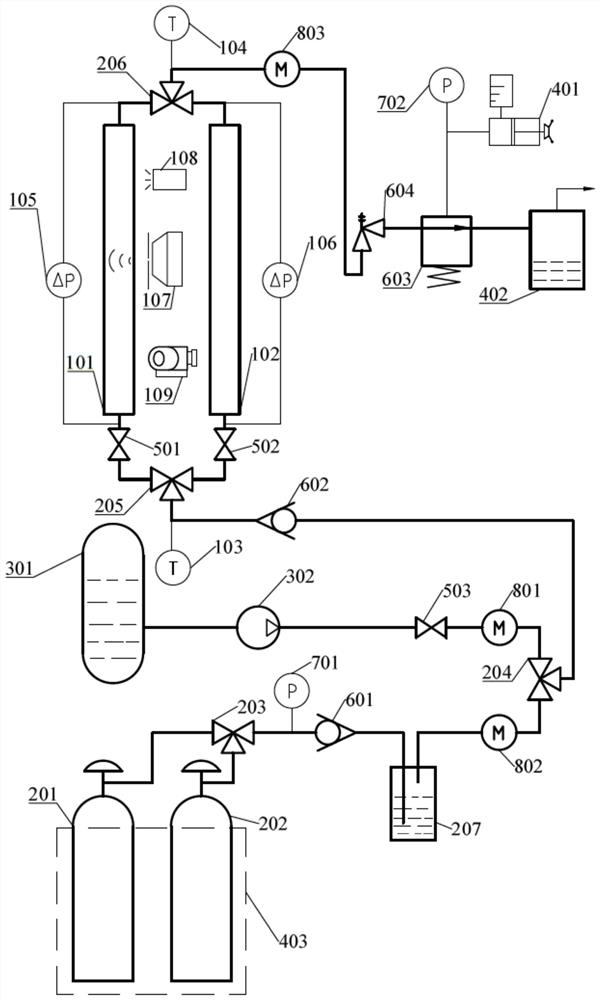 Device and method for monitoring hydrate deposition law during deep-water gas well testing