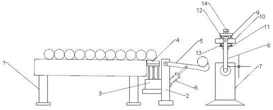 Slitting processing system of internal combustion engine cylinder sleeve