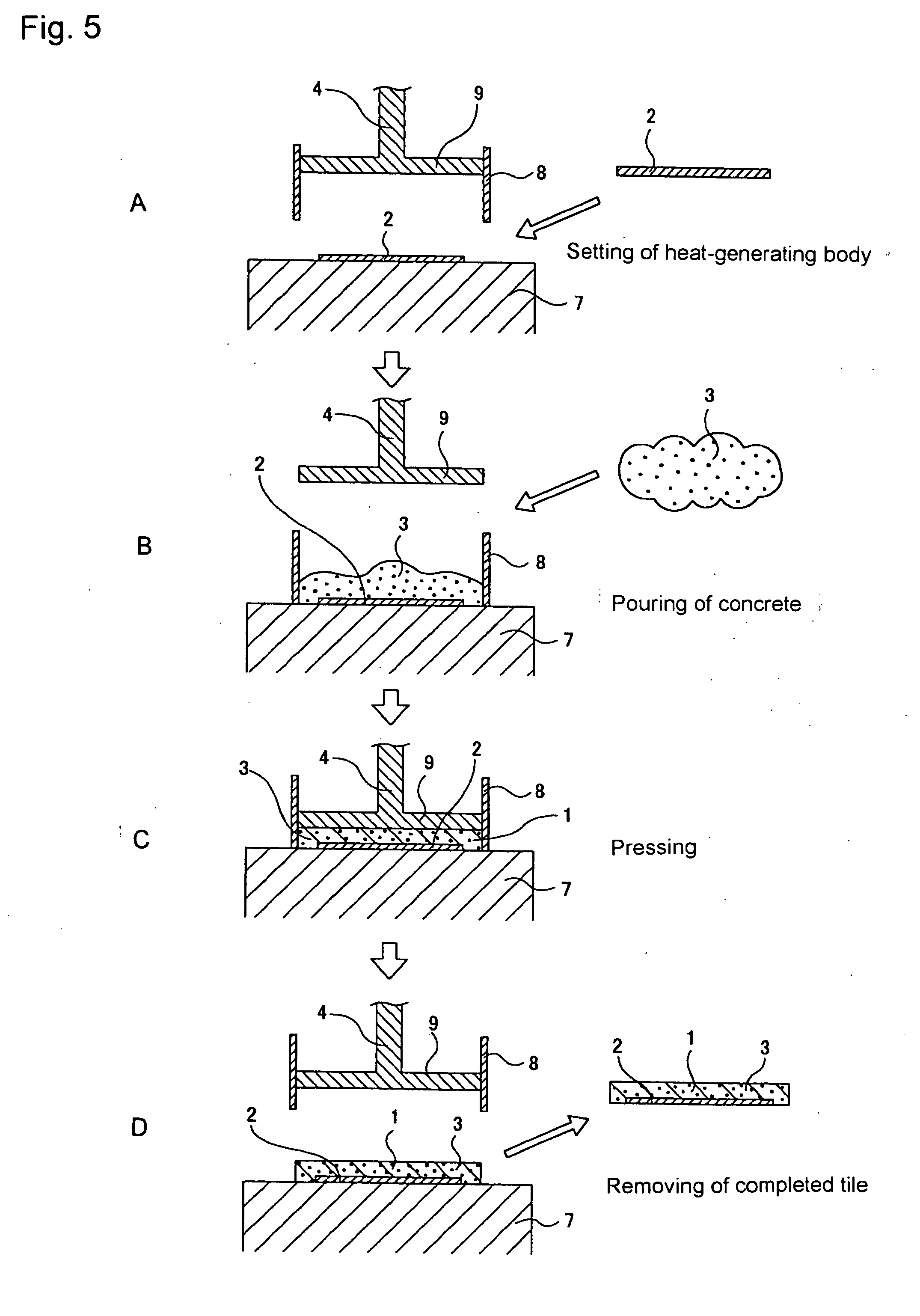 Heat-generating cement body, heat-generating cement tile and manufacturing method thereof