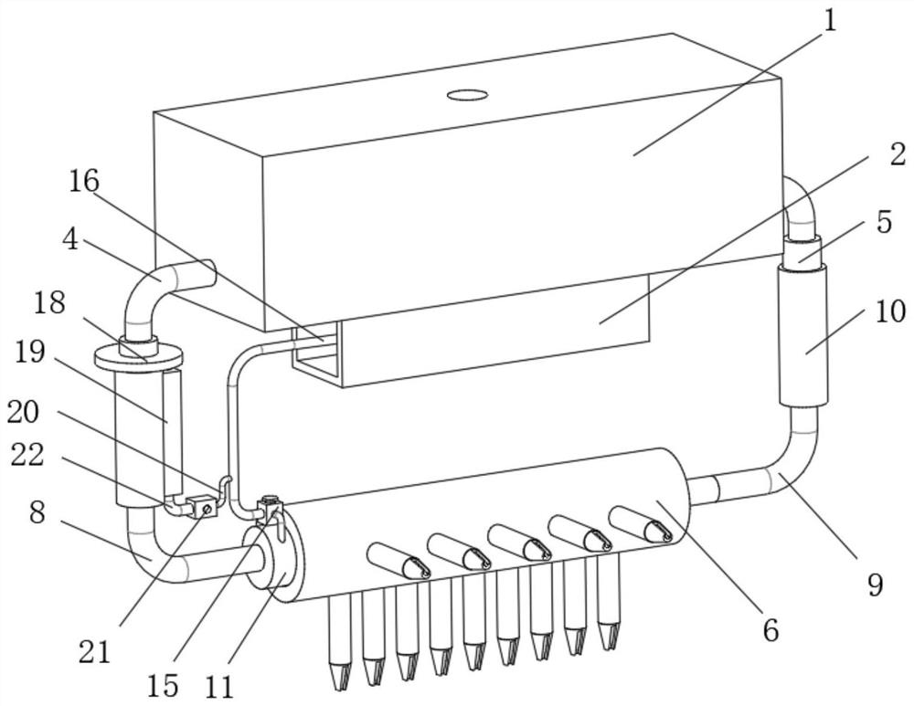 Sowing device for thesium chinense planting