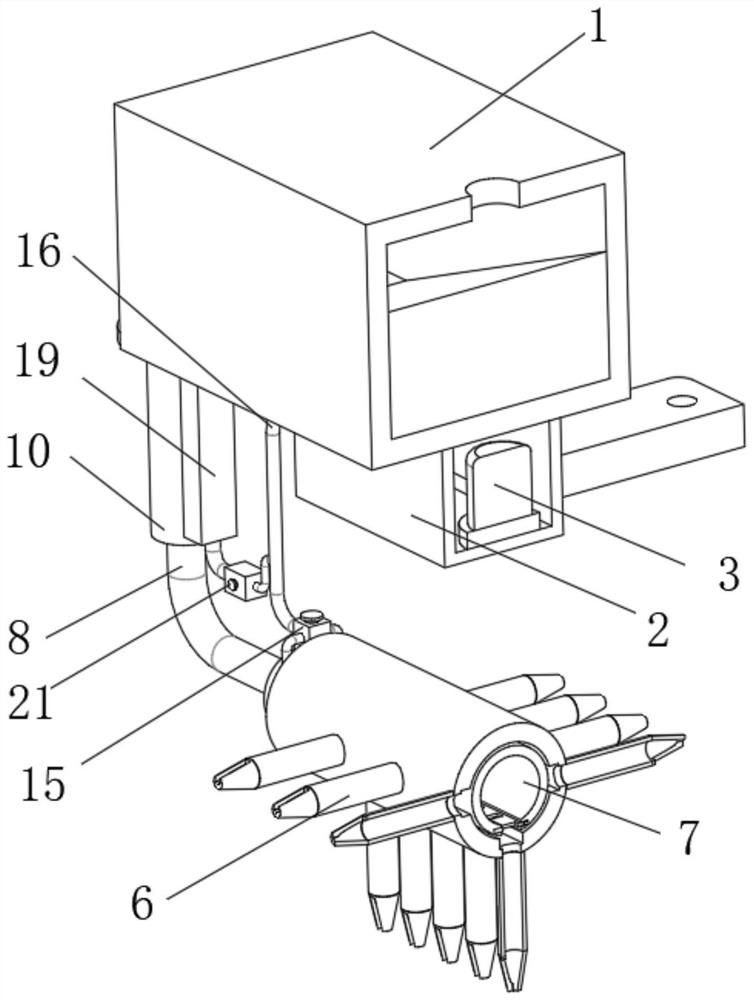 Sowing device for thesium chinense planting