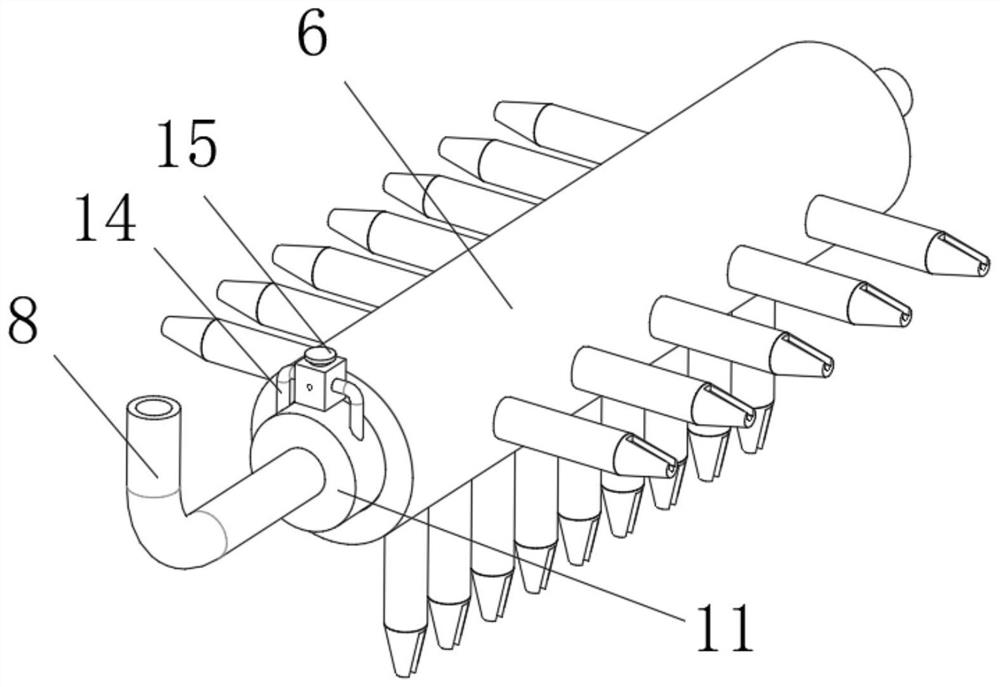 Sowing device for thesium chinense planting