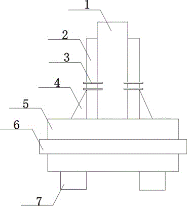 Precast beam mounting structure