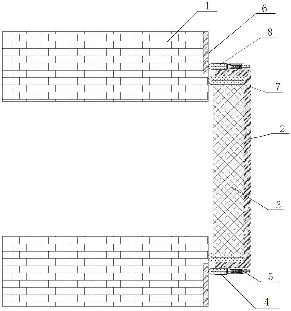 Coke oven door double-layer soft sealing structure