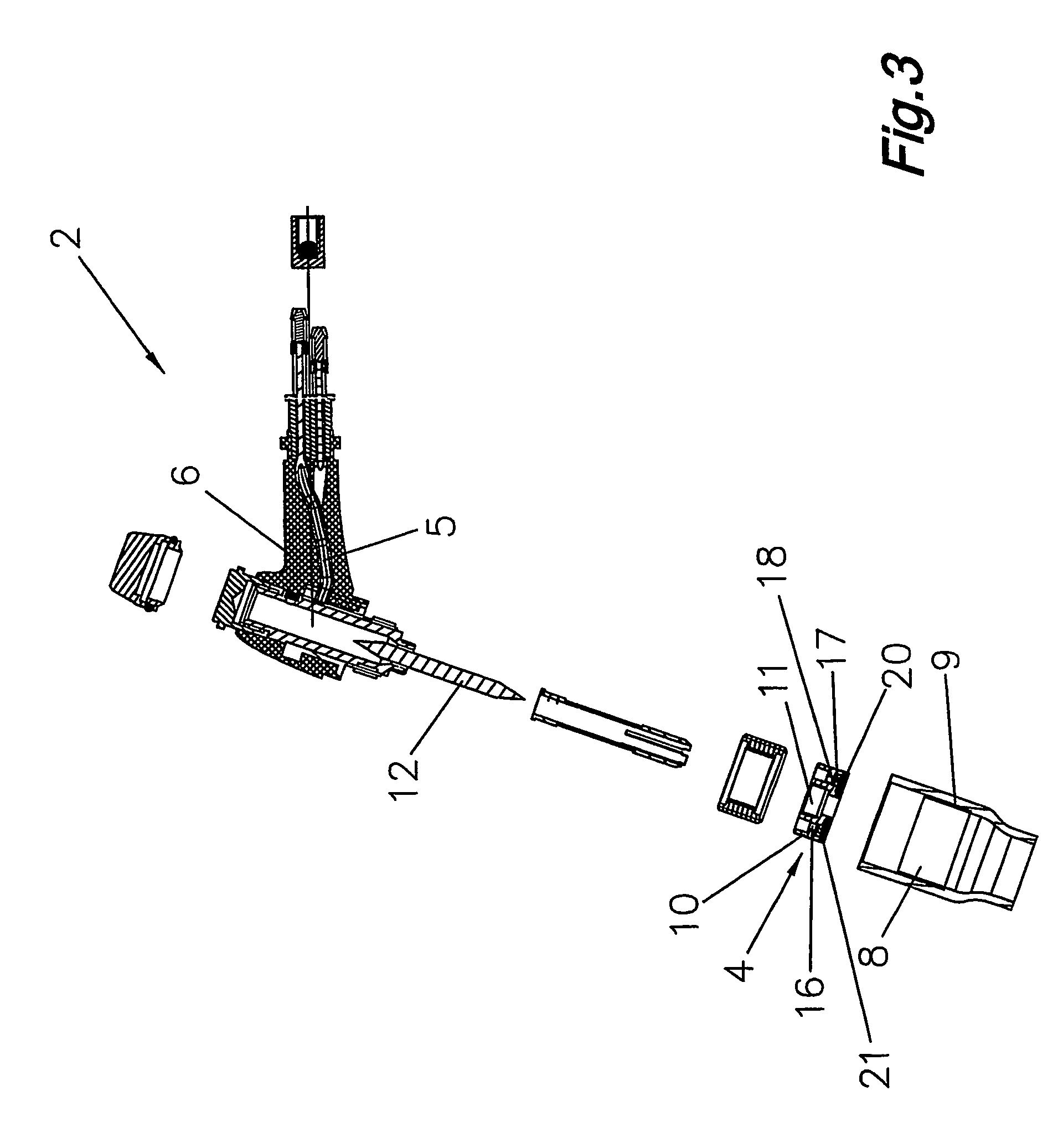 Insertion element, gas lens with such an insertion element, and welding torch with such a gas lens